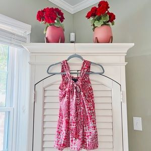 Banana Republic Small Ruched Halter Front Bow Sleeveless Blouse